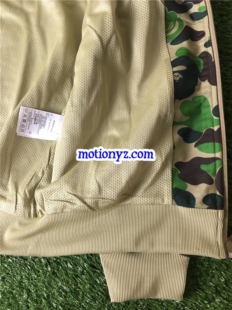 Original Adidas Bathing Ape Bape Jacket Green